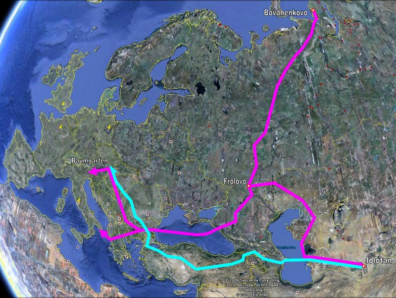 Specifications South Stream Project Map